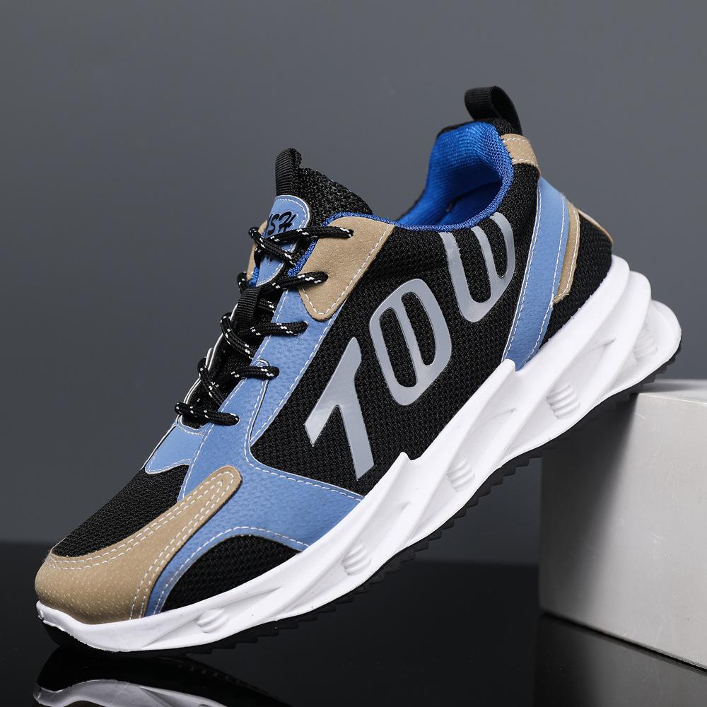 

New men s shoes spring and summer single shoes sports and leisure shoes foreign trade men s running shoes lace-up flat-soled blade soft-soled shoes 45