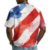 Men's V-Neck Short Sleeve T-Shirt - Color Print Casual Breathable Top
