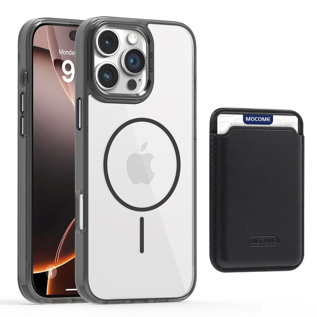 Suitable for IPhone16PROMAX, Thin-ring Magnetic Card Case, Phone Case, Apple 15 Star Shield Transparent Anti-drop Protective Case