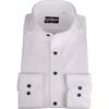 SUIT SELECT 4S BLACK LINE Slim Fit Men's Dress Shirt Non-Iron Stretch Cutaway Collar White Dobby L Size 41-86