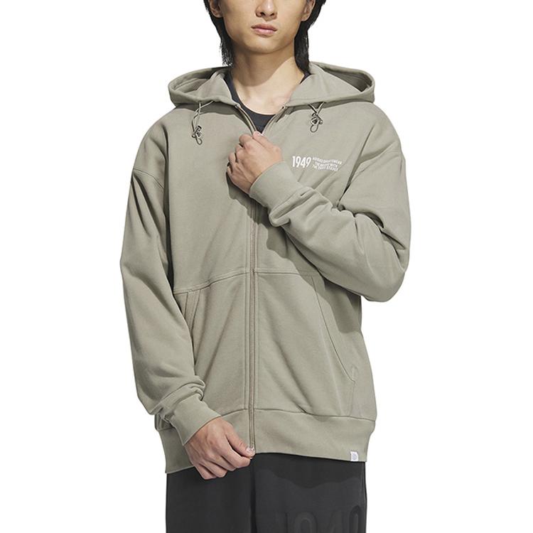 Adidas Jackets Men's Gray Hooded Moderate Other IK3511