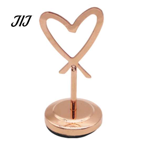 Decorative Sign Stands Hollow Heart Table Number Holder, Love Place Card Stand, Metal Clip for Photos, Food Signs, Memo Notes, Weddings, Birthdays,