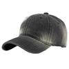 White Fang Fashion Denim Cap Gradient Casual Hat for Men and Women CZA315 (Black)