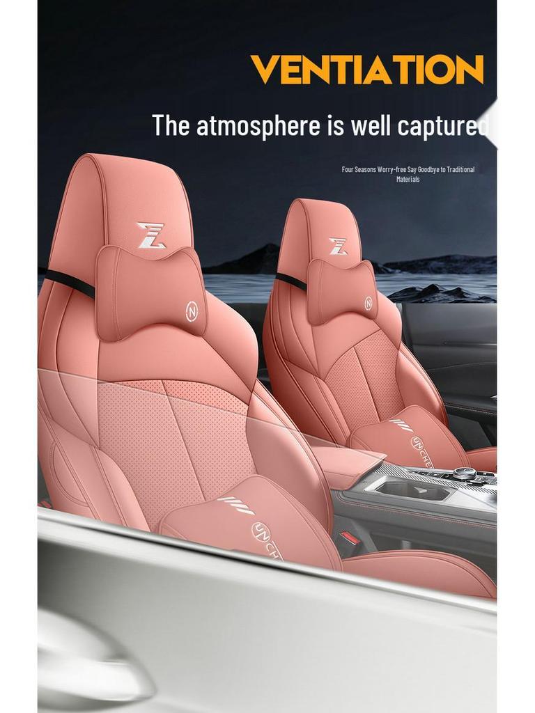 UNIZ Special Full Leather Car Seat Cushion - Universal Fit, Four Seasons, New Model
