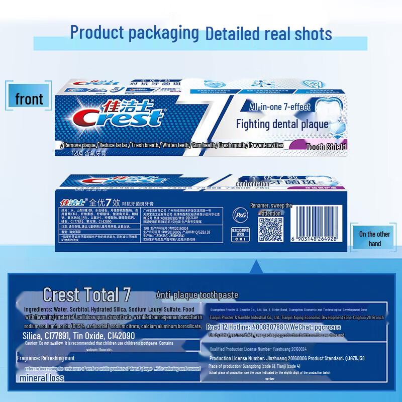 Crest 7-in-1 Total Care Toothpaste Bundle