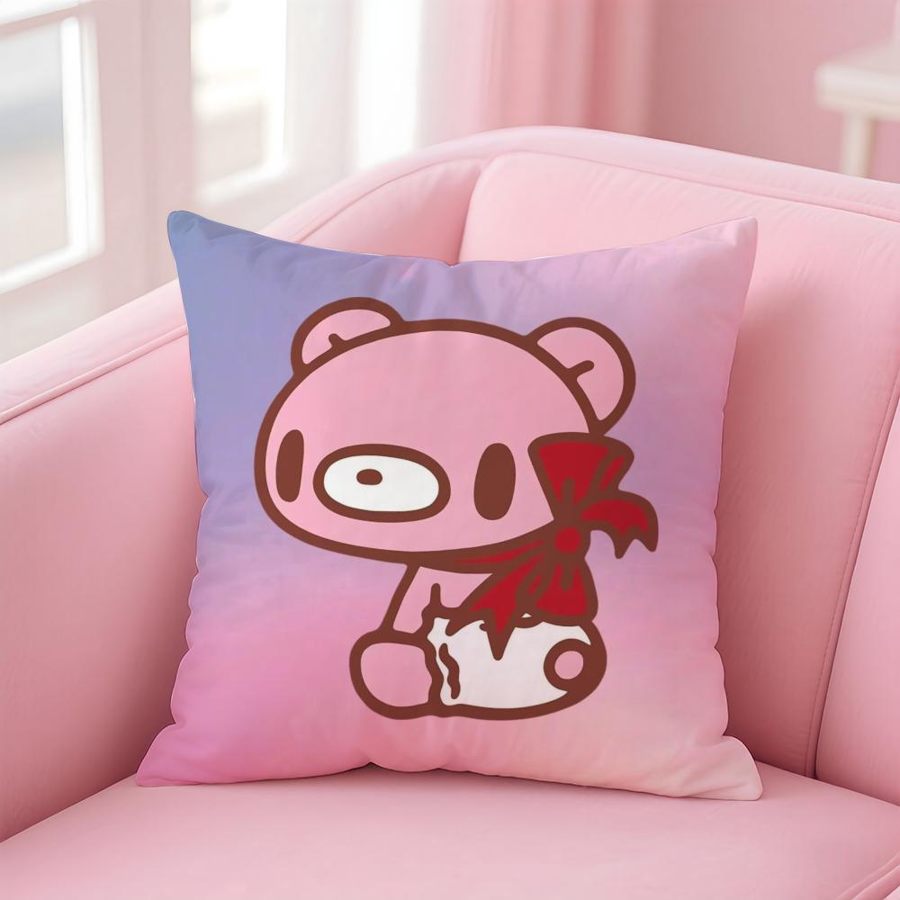Cartoon G-GloomyS Bear Cushion Cover Home & Car Multi-Scene Pillow Cover - Reversible, Soft & Durable for Daily Use