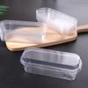 Disposable Mousse Dessert Box With Lid Square Acrylic Food Cake Cup Clear Plastic Cups  Salad