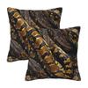 Snakes On A Train 2 Pcs Square Pillowcase Pillow Cover Cushion Zip Decorative Comfort Throw Pillow For Home Bedroom