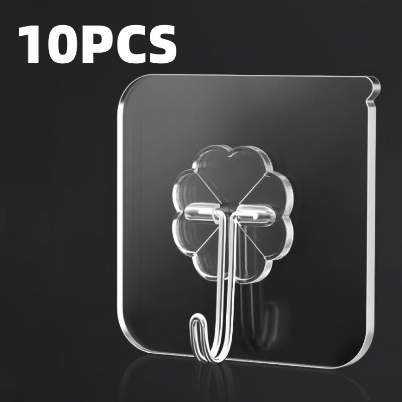Transparent Self Adhesive Wall Hooks Heavy Duty Multi-Purpose Wall Hook Key Holder Towel Holder For Kitchen Bathroom Accessories