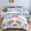 Cartoon Milk Cow Duvet Cover Twin King Western Farm Animal Comforter Cover For Valentines Day Room Decor Microfiber Bedding Set