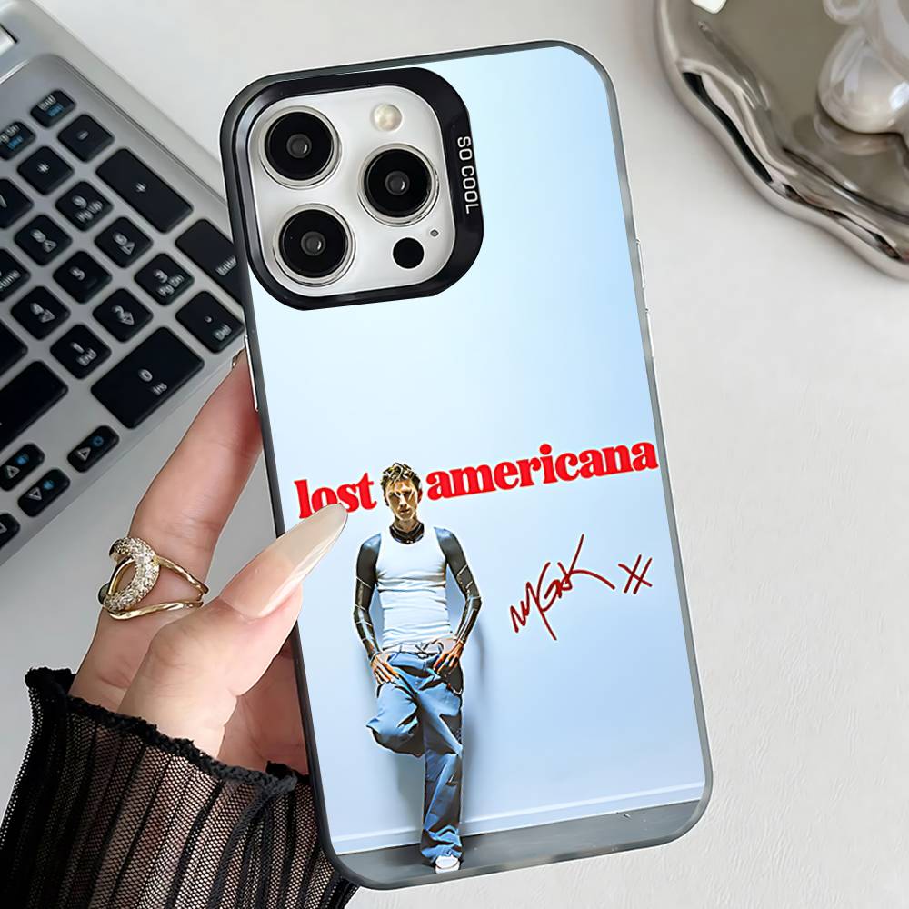 MGK LOST A-AMERICANA Phone Case For iPhone 17,16,15,14,13,12,11,Pro,XS,Max,Plus,Mini,SE4,E Black Matte Shockproof Cover