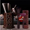 Handun Ebony Tea Ceremony 7-Piece Tool Set (Diamond Design)