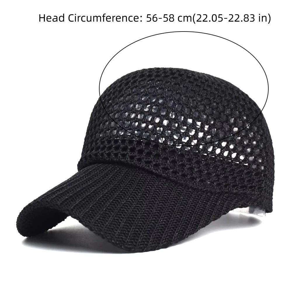 Polyester Breathable Sun Hat UV Protection Lightweight Quick-Dry Baseball Cap Adjustable Foldable Mesh Duck Tongue Hat Golf