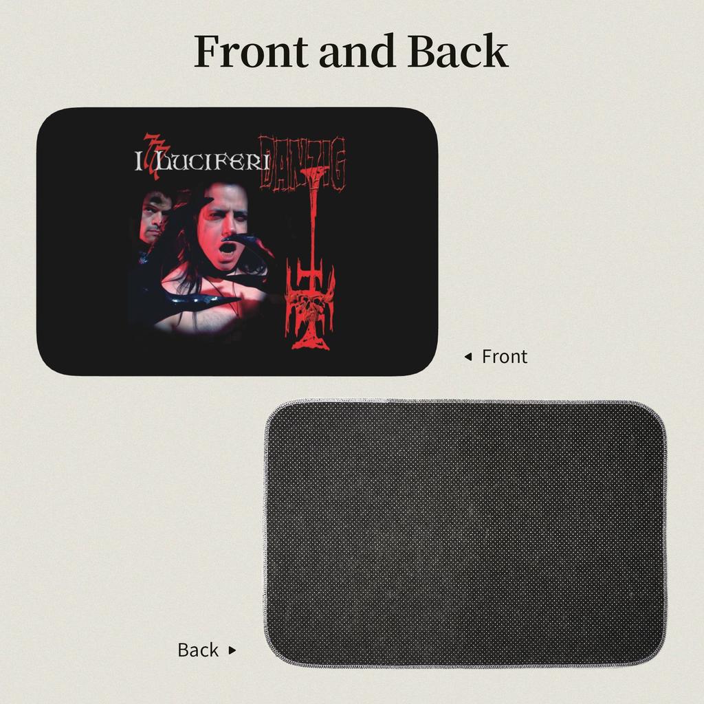 Danzig Heavy Metal Rock Band Gothic Fußmatte Rutschfeste Badezimmer Küchenmatte Toilettenboden Eingangsteppich Teppich