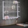 Bymaocar Wall Mount Wire Spool Holder Ribbon Storage Rack Aluminum Alloy Scarf Hanger for Flower Shops, Cake Shops, Craft Rooms