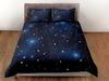 Night Sky Duvet Cover Set Queen King Size Lightweight Quilt Covers Bedroom Decor Starry Design Sky Bedspread Covers No Comforter