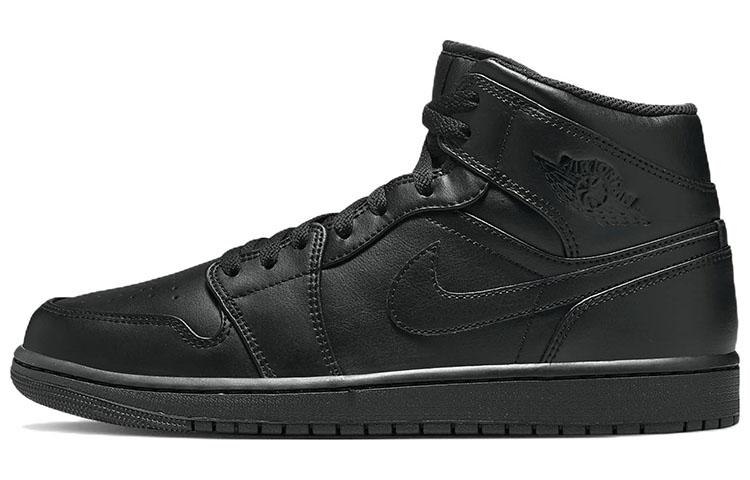 

Jordan 1 Mid Triple Black 554724-093 42.5