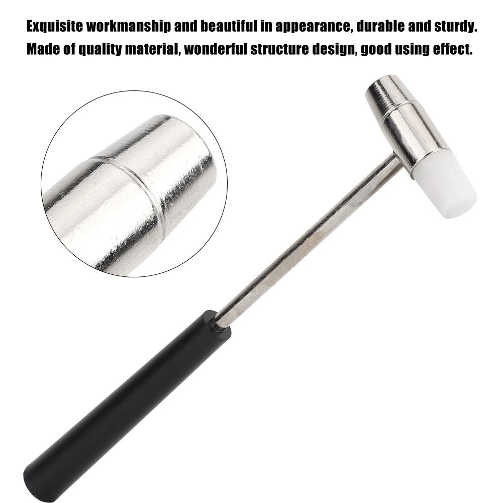 Tragbarer Mini-Metalldoppelkopf-Schmuckuhr-Reparaturhammer DIY-Reparaturwerkzeug (#B)