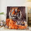 White Tiger Family Blanket Flannel Blanket for bed, sofa, Camping, Hiking, Picnic Essentials, gift for family Fan gifts