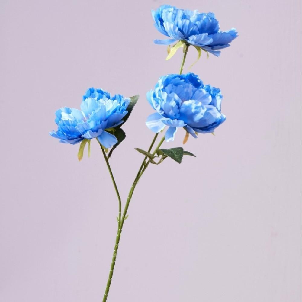 Multicolor Artificial Flower Peony Silk Petals Simulation Flower  Floral Arrangement синий