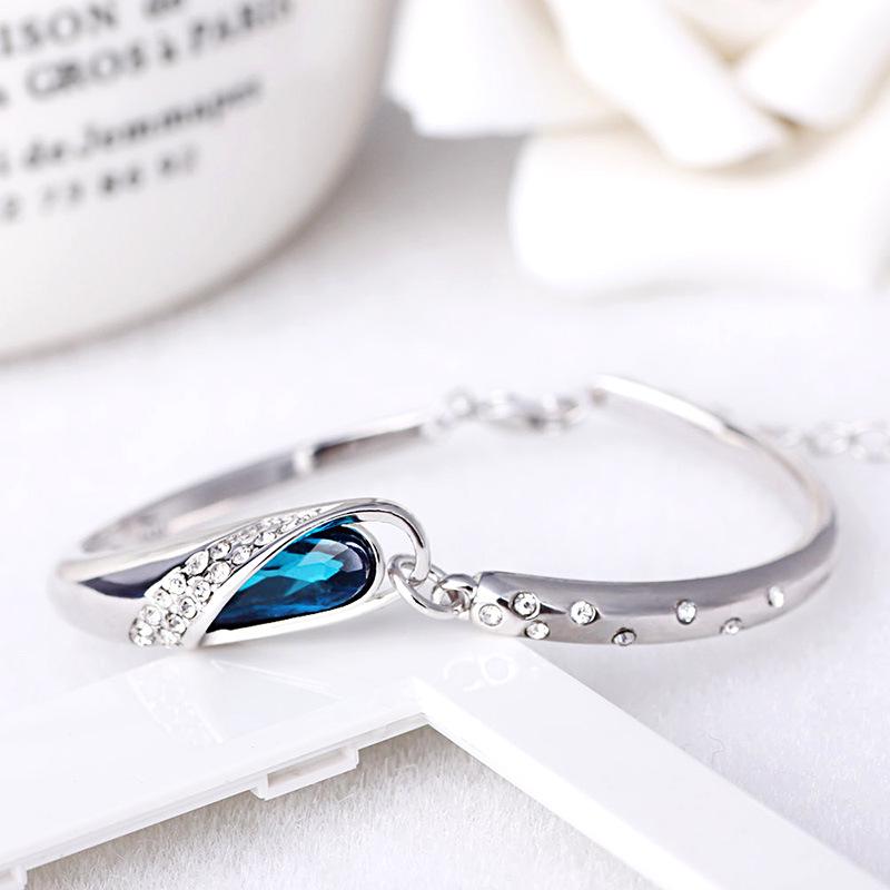 Glass Shoes Bracelet Crystal Silver Plated Bracelet Bracelet Korean Style Popular Ornament