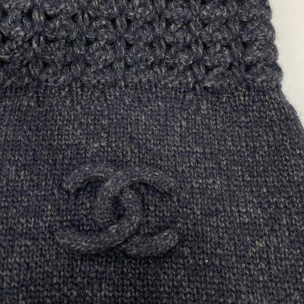 CHANEL Sports Line 09A P36613K02248 CC Logos S/S Knit Dress dress 38 NavyUsed