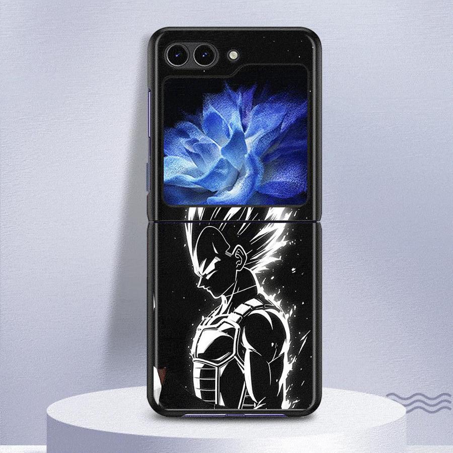 Dragon Ball Goku Vegeta Hülle für Samsung Galaxy Flip6 Flip4 Flip7 FE Flip3 Flip5 Z Flip 7 6 5 4 3 Rückseite Handyhülle Funda Galaxy Z Flip5
