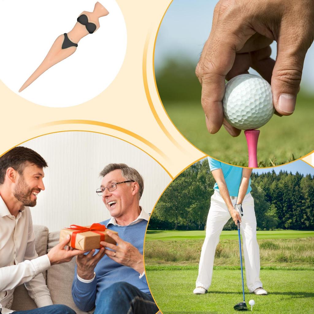 Funny Golf Tees Bikini Golf Tee Novelty Sports Gear Training Accessories for Beginner Indoor Backyard Men Women Golfer Course