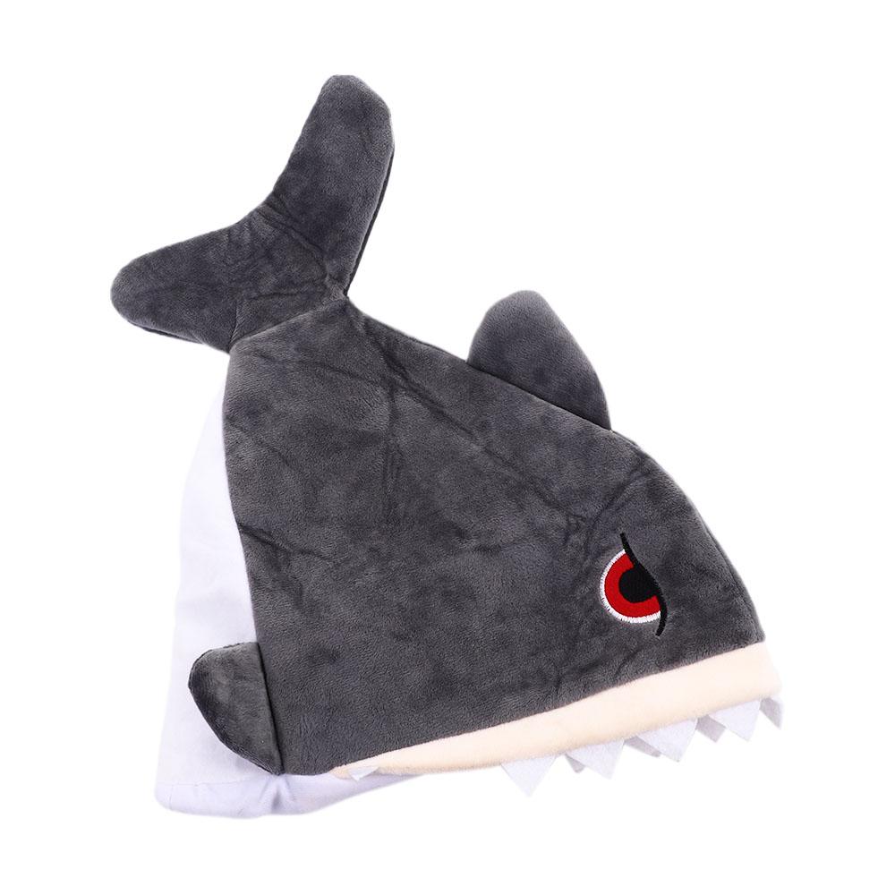 Hats Headwear Game Event Dress Up Animal Hat Plush Shark Cap Performance Hat Cosplay Shark Hat