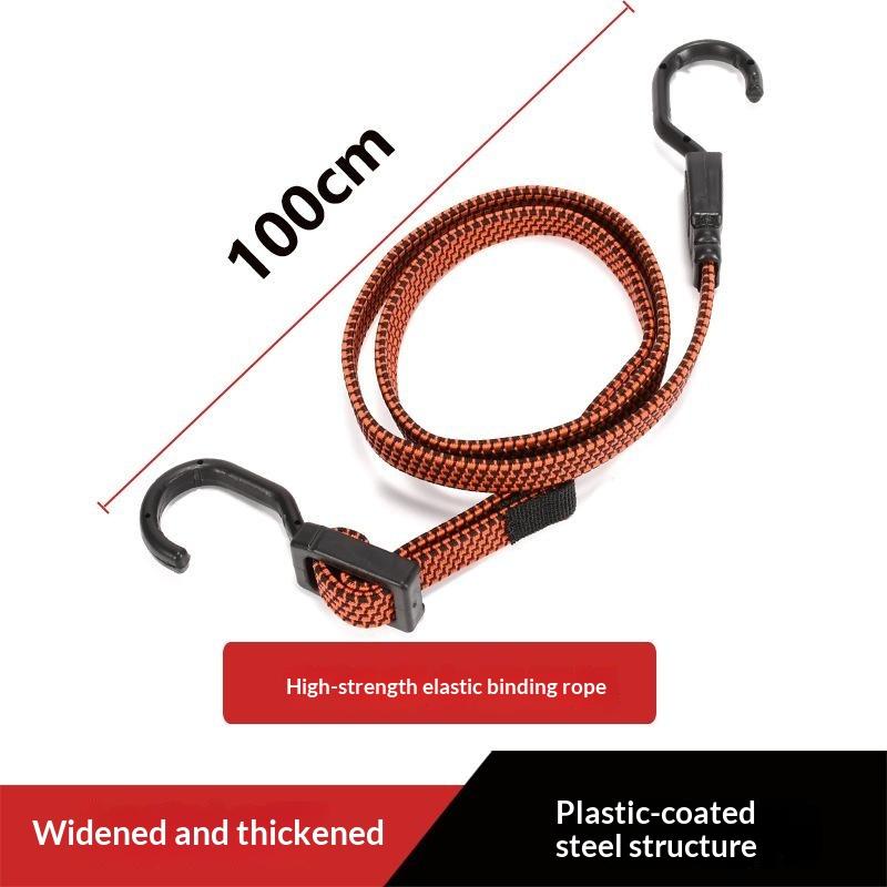 Heavy Duty Elastic Tie Down Straps Widening Flat Stretch Cord for Car Luggage Camping Cargo Securing Use