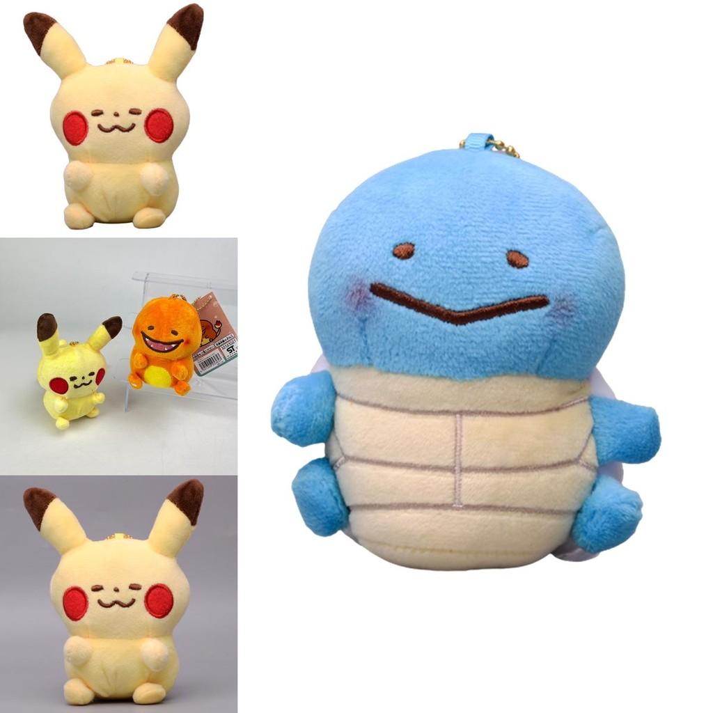 Adorable Pokemon Plush Keychains Featuring Pikachu, Squirtle, Charmander, Bulbasaur And Eevee Perfect For Collectors!