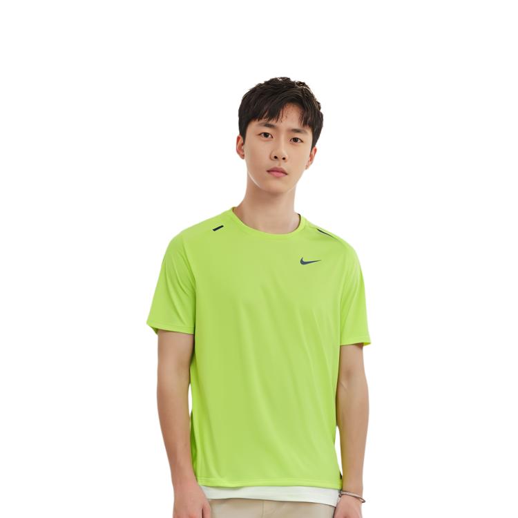 Nike Running T Shirt Men's Neon Yellow CZ9185-702