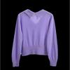 Doll Collar Short Spring and Autumn Elegant Knitting Long Sleeves Loose Fashion Inner Match Drill Buckle Pullover Tops Female Soft Glutinous