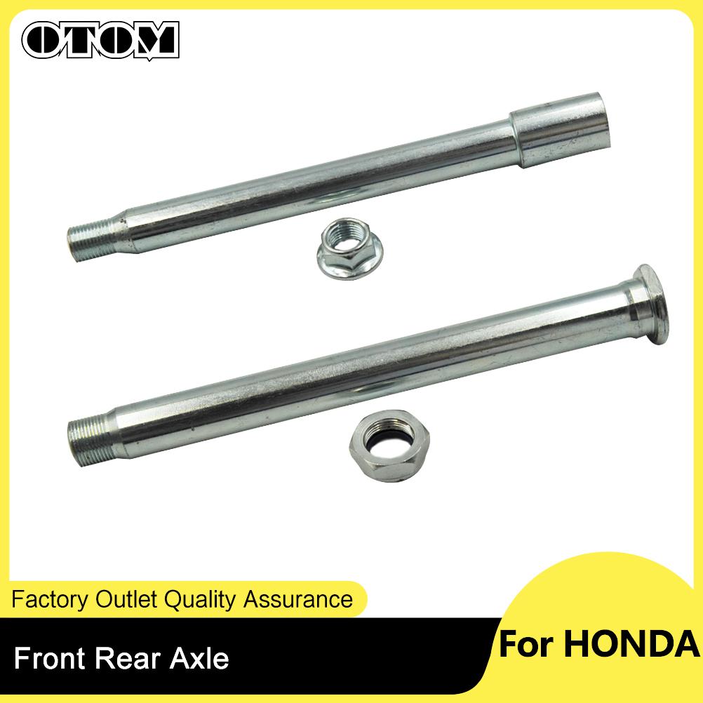 OTOM Motorrad Zubehör Vorderachse Hinterachse Radnabe Achse Mit Mutter Satz Für HONDA CRF250R CRF250X CRF450R CRF450X 2002-2019