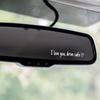 I Love You Drive Safe Stickers Rear View Mirror Vinyl Decal for Women Waterproof Decorative Car Sticker Car Decal Accessories