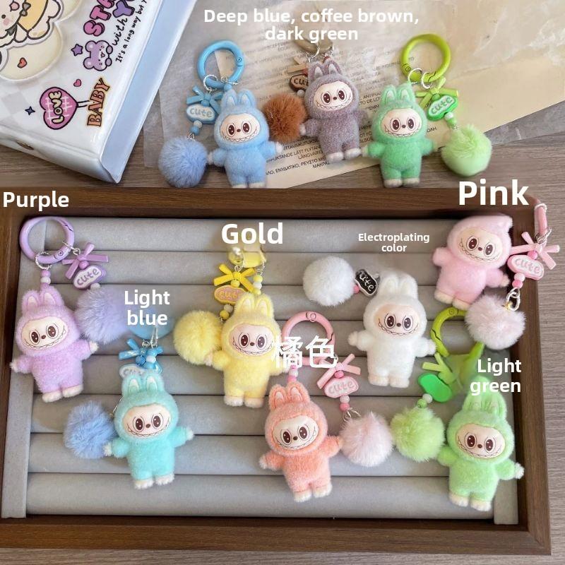 

Подвеска для мобильного телефона Маленькая кукла Плюшевая Модный тренд Студенческая пара Подвеска для сумки Ювелирное украшение Подарок светло-зеленый