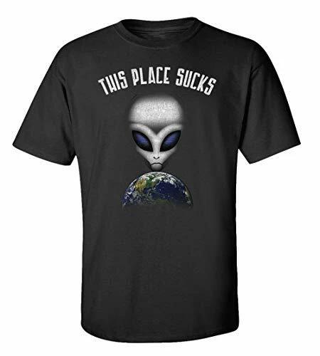 Funny This Place Sucks Adult Short Sleeve Tee Shirt Black 2XL