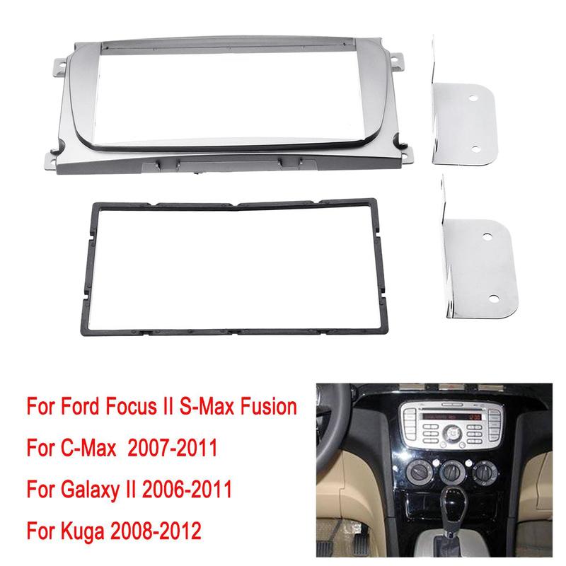 2Din Car Stereo Radio DVD Panel Audio Mount Fascia Kit for Ford Focus II Mondeo S-Max C-Max Galaxy II Kuga