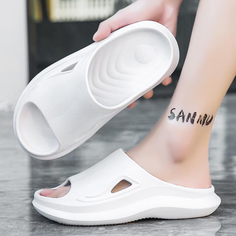 Non Slip Beach for Household Use Open-Toe Cushioning Slides - Non-slip Comfortable Casual Slippers