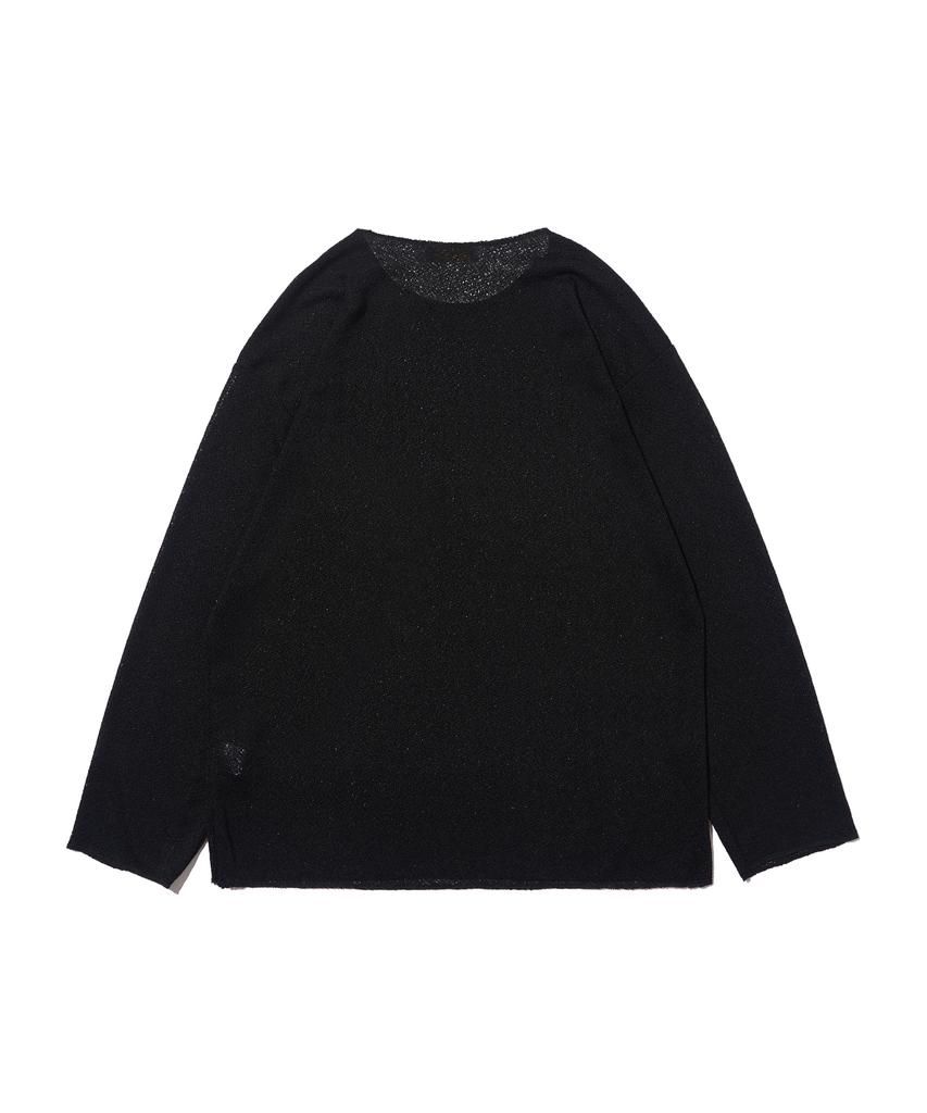 ANALOG MOOD First Linen Long Sleeve Knit (Black)