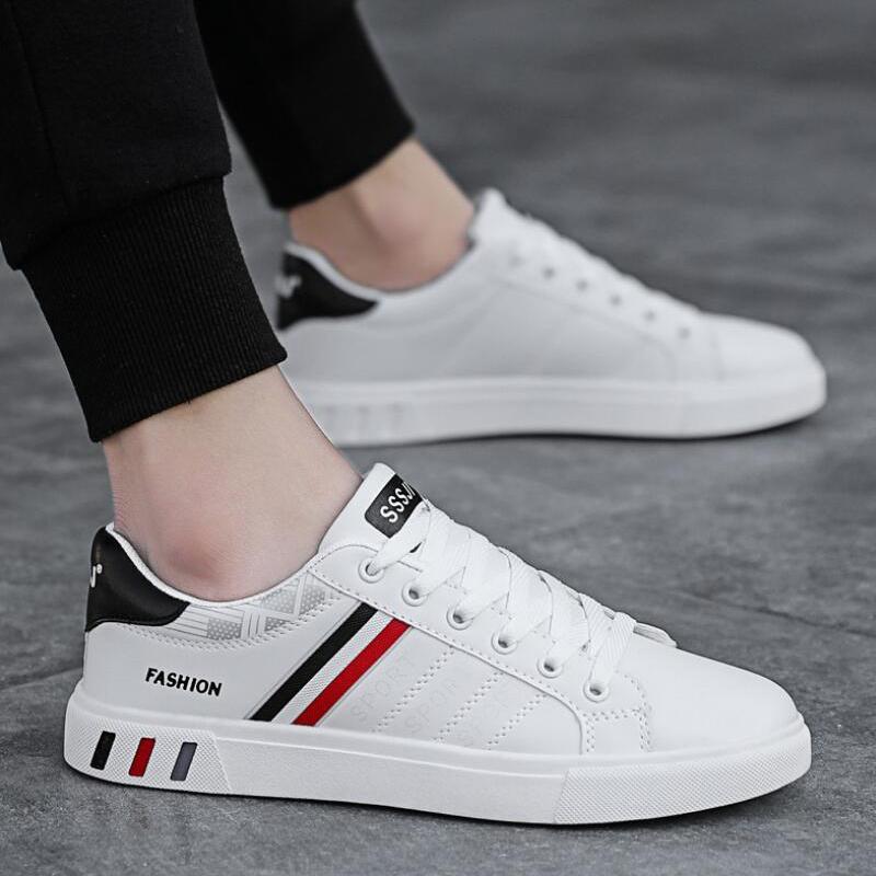 Buty na deskorolkę dla mężczyzn Płaskie Buty sportowe Zapatillas Hombre Lekkie Wygodne Skórzane Modne Buty Męskie Trampki 47 48