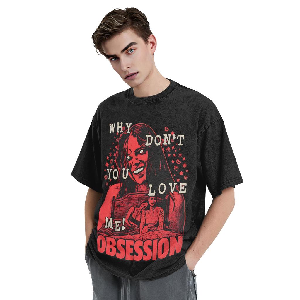 Obsession One Wish Willow T Shirts Hip Hop Washed 100 Cotton Tshirts Novelty For Men Women Tops Streetwear Printed Tees