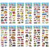 12 Sheets/Pack Kids Stickers Toy Creative Cute Seabed Animals Fishes PVC Sticker for DIY Scrapbooking Diary Phone Stickers