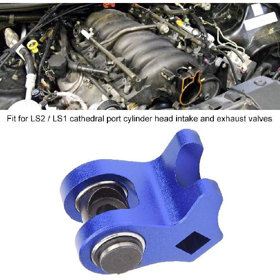 Valve Spring Compressor Tool, Aluminum Alloy Valve Spring Compressor & Installation Tool Fit for / LS1 (Blue)