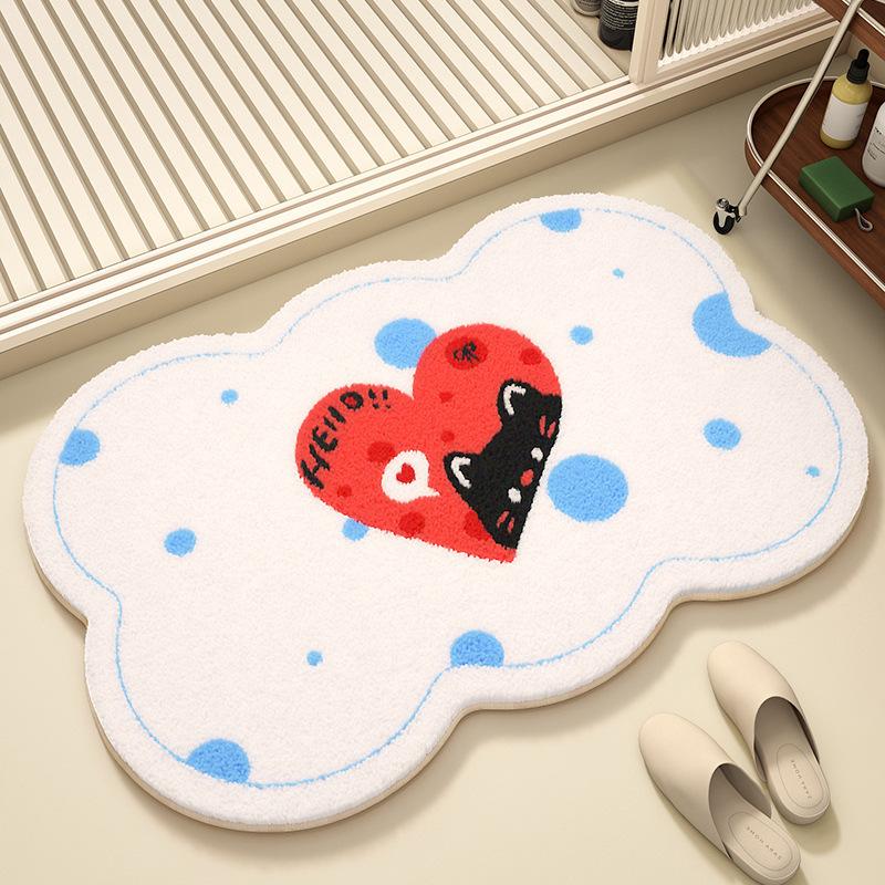 Bathroom Floor Mat Toilet Door Absorbent Non Slip Carpet Shower Home Floor Mat