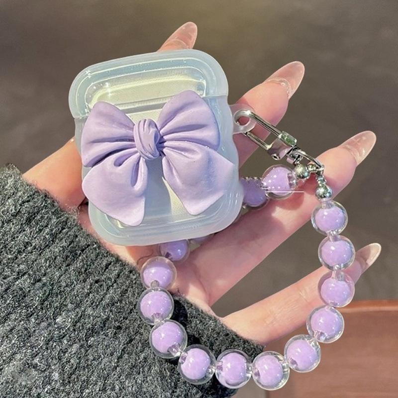 Ins Korean Girl Bow for AirPods 1 Apple Earphone Protective Case Pro1 Generation Bluetooth Earphone Cover