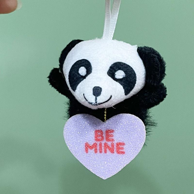 

Easter Panda Cartoon Animal Plush Toys Heart Style Pendant Gift Decorations StyleC
