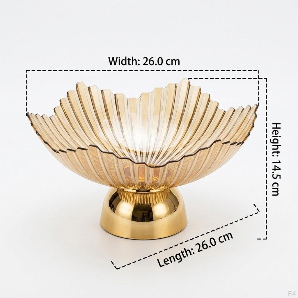 Fruit Bowl on A Pedestal, Trendy, Portable And Elegant Tray, Serving Tray for Dining Room,