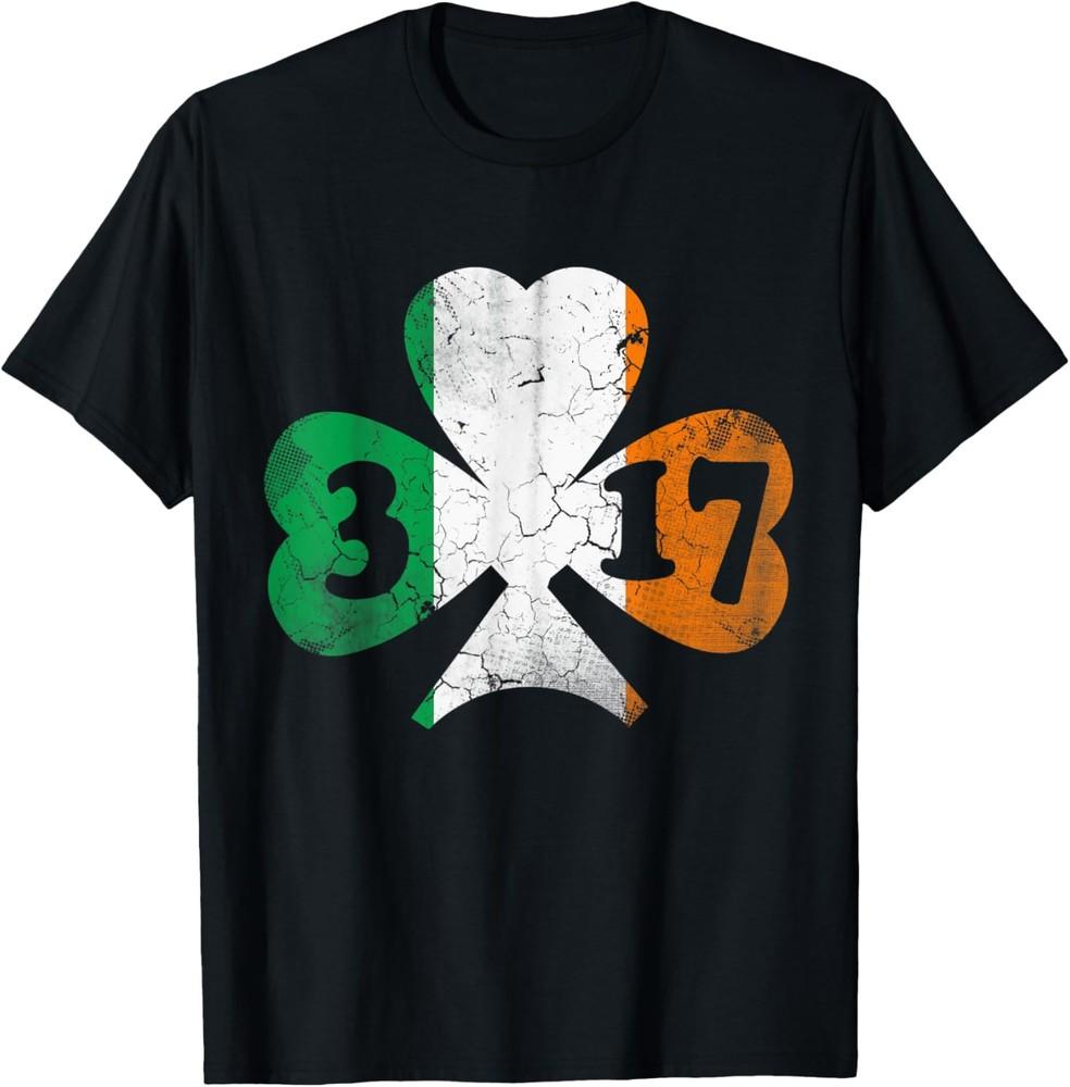 St Patricks Day Irish Flag Shamrock Ireland Vintage Unisex T-shirt XXXXL
