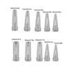 15/18Pcs Caulk Finisher Kit Glass Glue Caulking Nozzle Tips With Connection Bases Replacement For Bathroom Kitchen Doors
